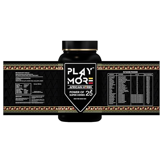 Herbal Deck Play MORE Powder for Men – African Herbal Formula | Boost Energy, Stamina, Vitality & Immunity | Supports Reproductive Health Naturally |