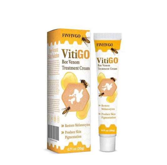 Fivfivgo™ BeeVenom Vitiligo ( 7 Days Result ) Treatment Cream- BUY 1 GET 1 FREE ⭐️⭐️⭐️⭐️ 4.9/5 Reviews