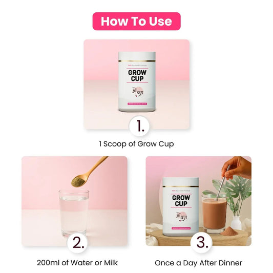 GROW CUP Ayurvedic Breast Enhancer Powder