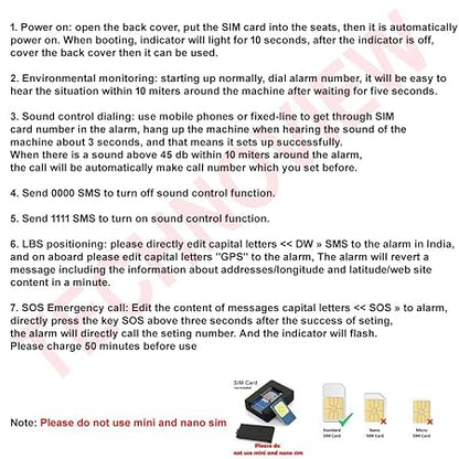 Voice Mini A8 Hidden Voice Recorder | Audio Bug Device | Spy Voice Recorder Product Microphone | Built-in Rechargeable Battery | Audio Sim Bug | GSM Sim Slot Remote Call Back