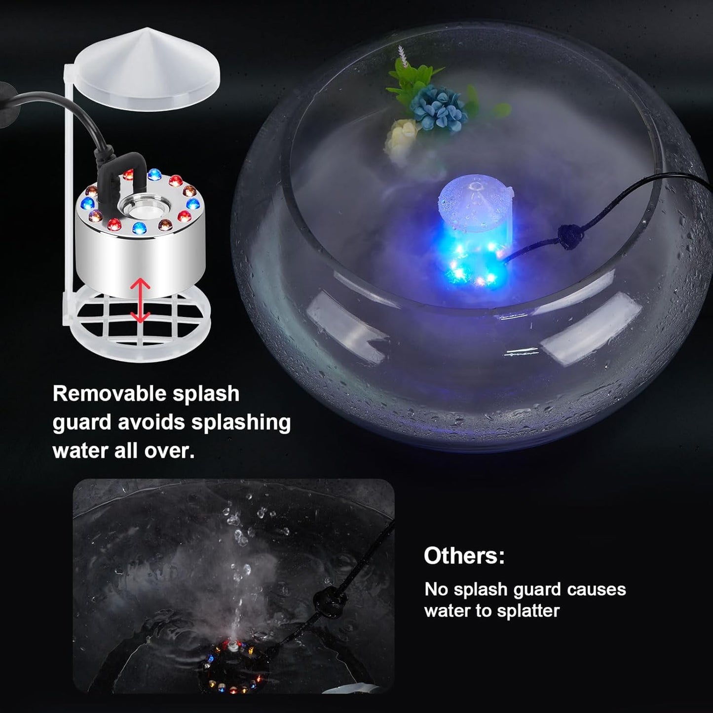 SMB 12LED Mist Maker Fogger Water Fountian Pond Air Humidifier Fog Smoke Machine  (Used for: Garden Party Areas, Acting & Theater Sets, Disco Clubs, Party Halls, Stage)