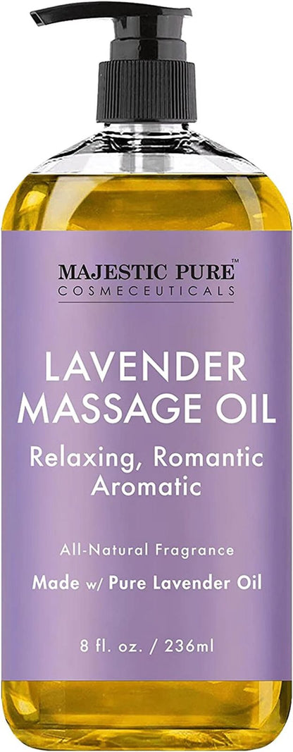 Lavender Infused Massage Oil – 100% Organic, Ideal for Sensual Body Care | BUY 1 GET 1 FREE |⭐️⭐️⭐️⭐️ 4.9/5 Reviews