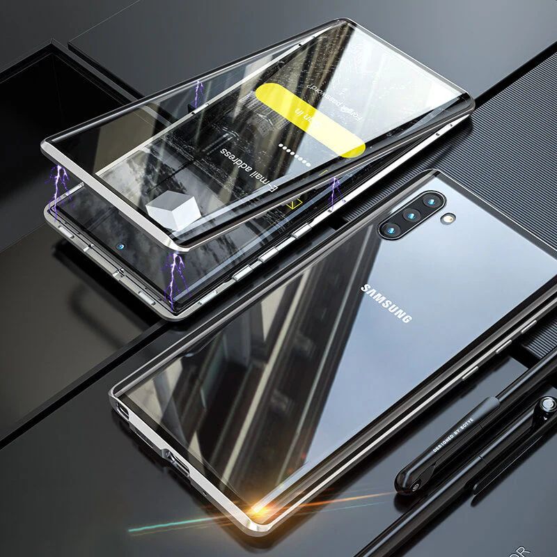Samsung Exclusive Privacy Magnetic Glass Phone Case With 360° Protection