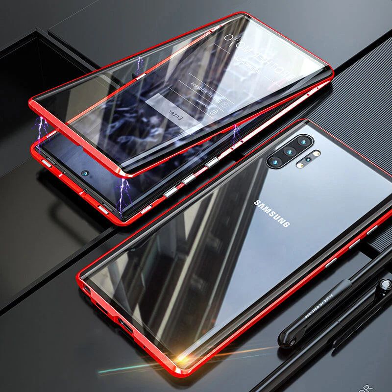 Samsung Exclusive Privacy Magnetic Glass Phone Case With 360° Protection
