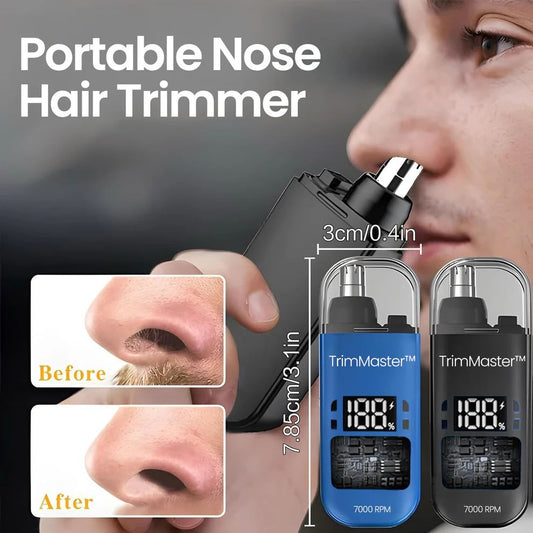 TrimMaster™ - Portable Ear & Nose Hair Trimmer with USB Cable | For Men & Women
