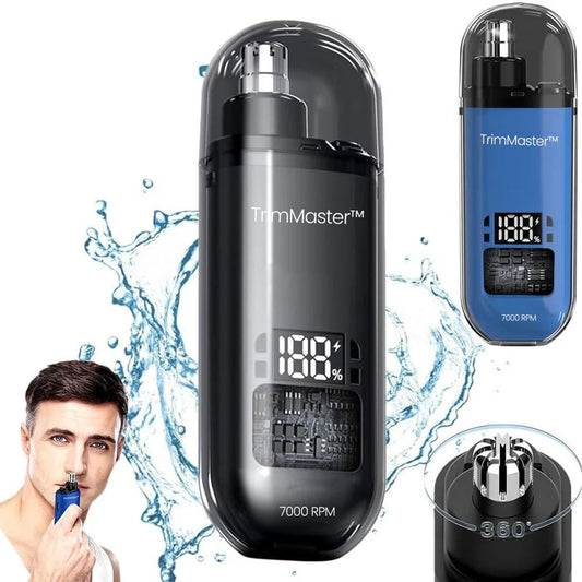 TrimMaster™ - Portable Ear & Nose Hair Trimmer with USB Cable | For Men & Women