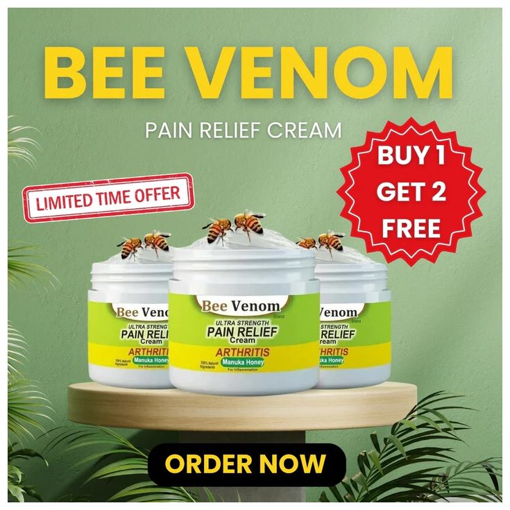 (Pack of 3) BeeTherapy™ #1 Bee Venom Pain Relief Cream | Buy 1 Get 2 Free | ⭐️⭐️⭐️⭐️ 4.9/5 Reviews